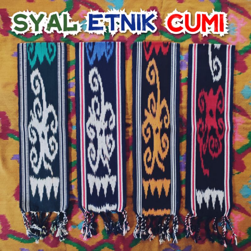 Syal Etnik Dayak Kalimantan, Syal Tenun, kain tenun