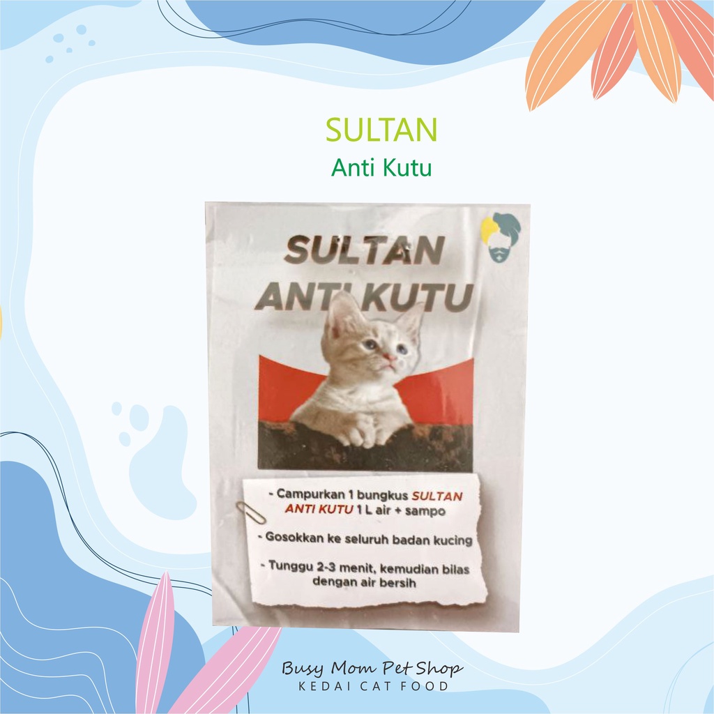 Dor Obat Anti Kutu Serbuk Kucing Non Detick / SULTAN ANTI KUTU