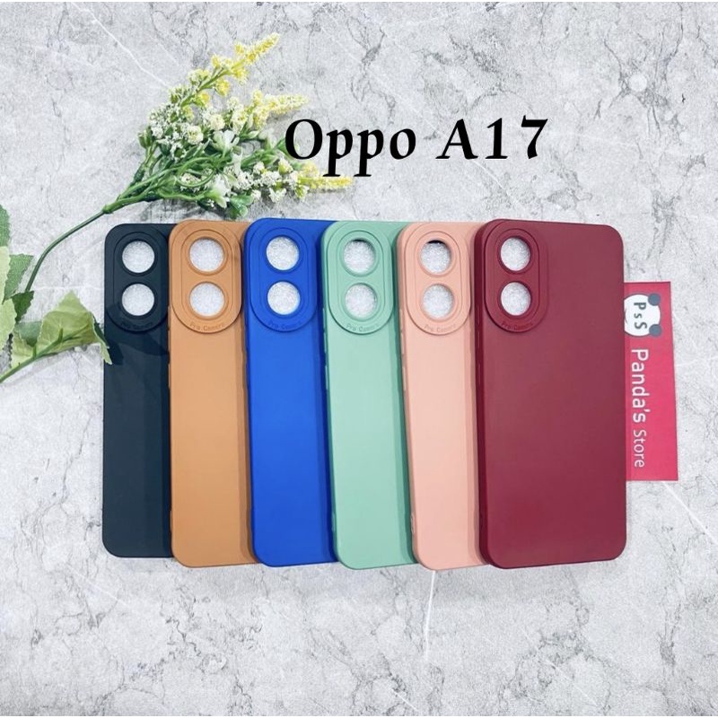 Softcase Pro Camera Oppo A17 2022 Candy Case Full Color 3D Silikon TPU