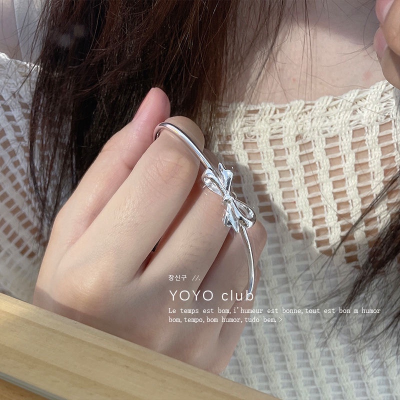 AY(CN) Gelang Bangle Silver Dengan Lonceng Untuk Wanita