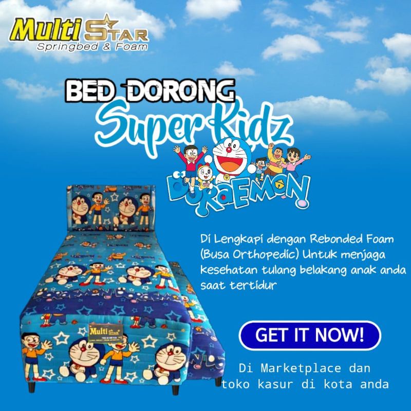 Kasur Anak karakter / 2 In 1 Spring Bed Sorong karakter
