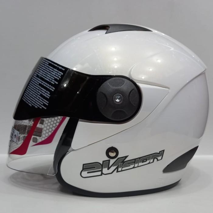 Jual Helm Kyt 2 Vision Putih White Half Face Murah! Shopee Indonesia