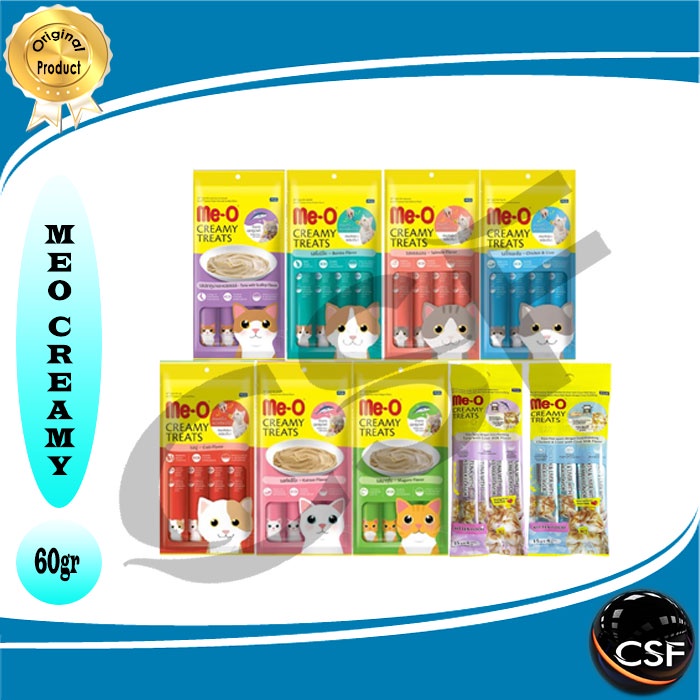 Makanan Snack Kucing MEO Creamy 60gr ALL VARIAN