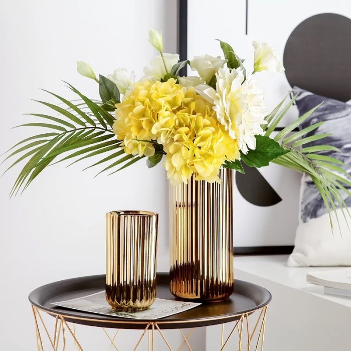 G1 GOLD FLOWER VASE VAS BUNGA GOLD BESAR