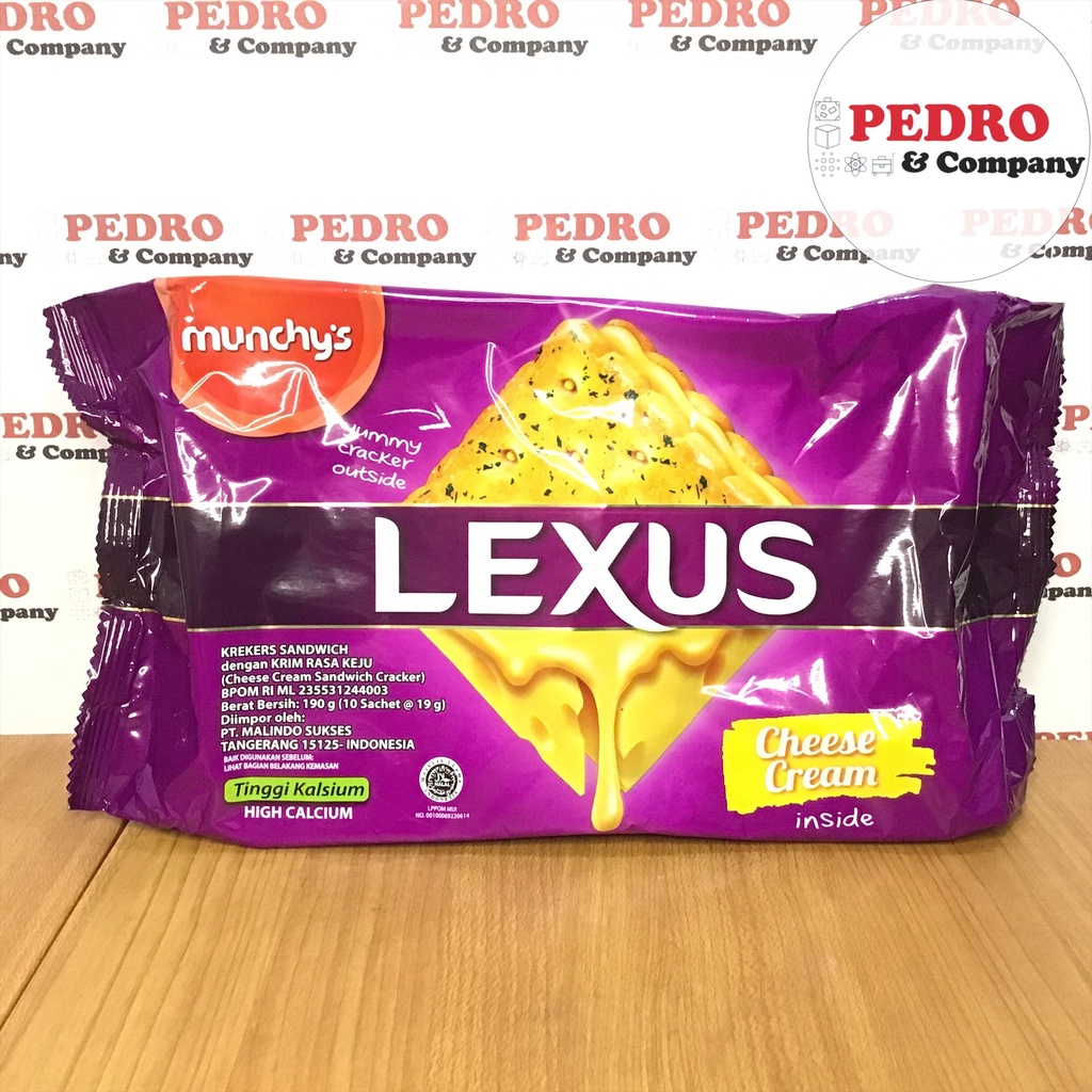 

Munchys lexus biscuit cheese cream 190 gram - biskuit keju krim