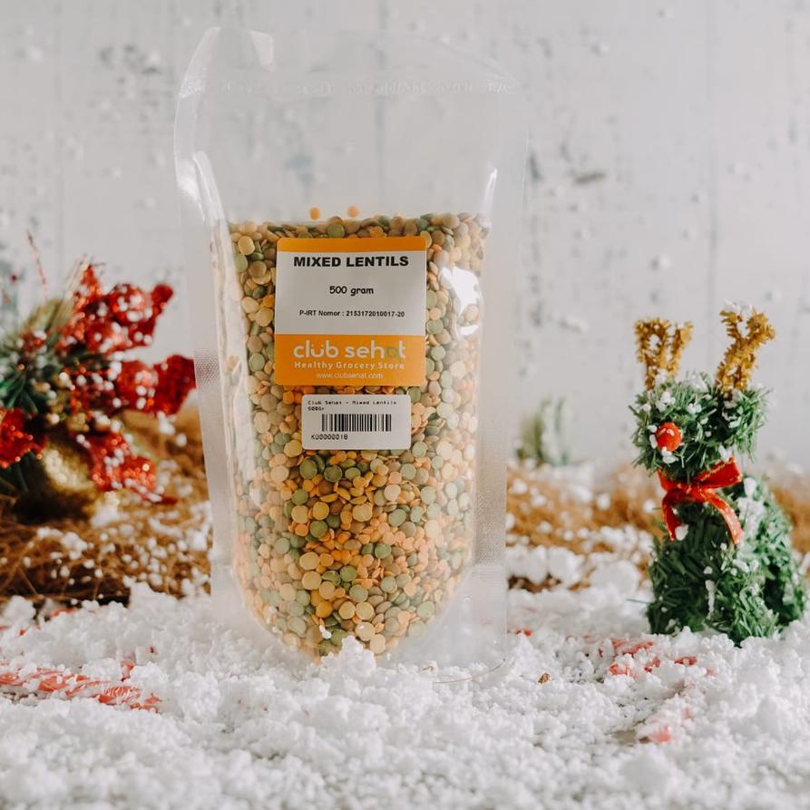 

BAYAR DITEMPAT✔️MIXED LENTILS (Lentil Orange, Brown, Yellow, Green) 500gr|SQ8
