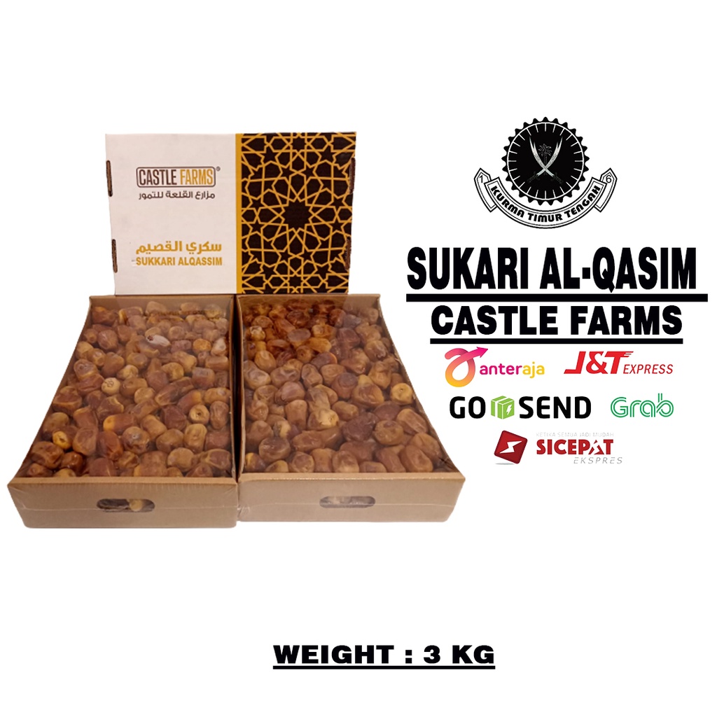 KURMA/SUKARI/SUKARI 3KG/SUKARI CASTLE FARMS/SUKARI ORGANIK