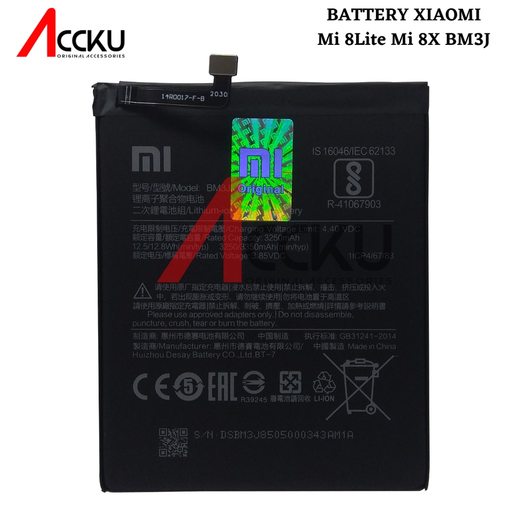 BM3J - MI 8 Lite - MI 8XBM3J 100%BateraiXiaomiBM3J - MI 8 Lite - MI 8XBatteryXiaomiRedmiBattery Baterai BatreBM-3JXiaomi8 Lite - Xiaomi 8X
