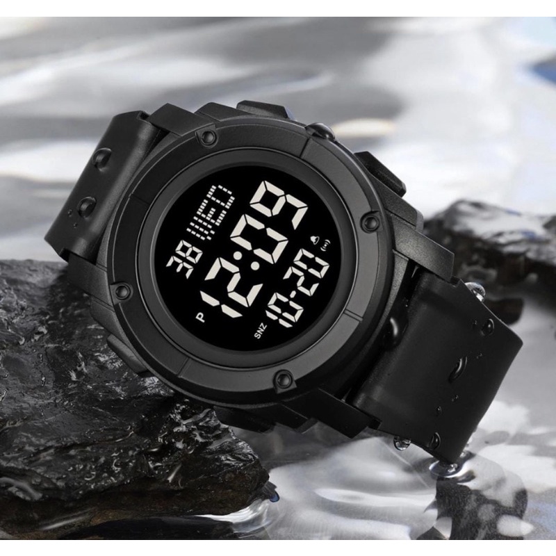 VIRAL SKMEI 1853 WARNA HITAM KESUKAAN JAM TANGAN SKMEI PRIA DIGITAL TERLARIS