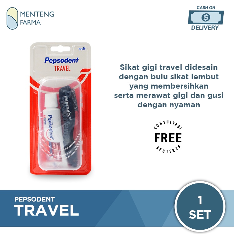 Pepsodent Travel Kit - Pasta dan Sikat Gigi Praktis