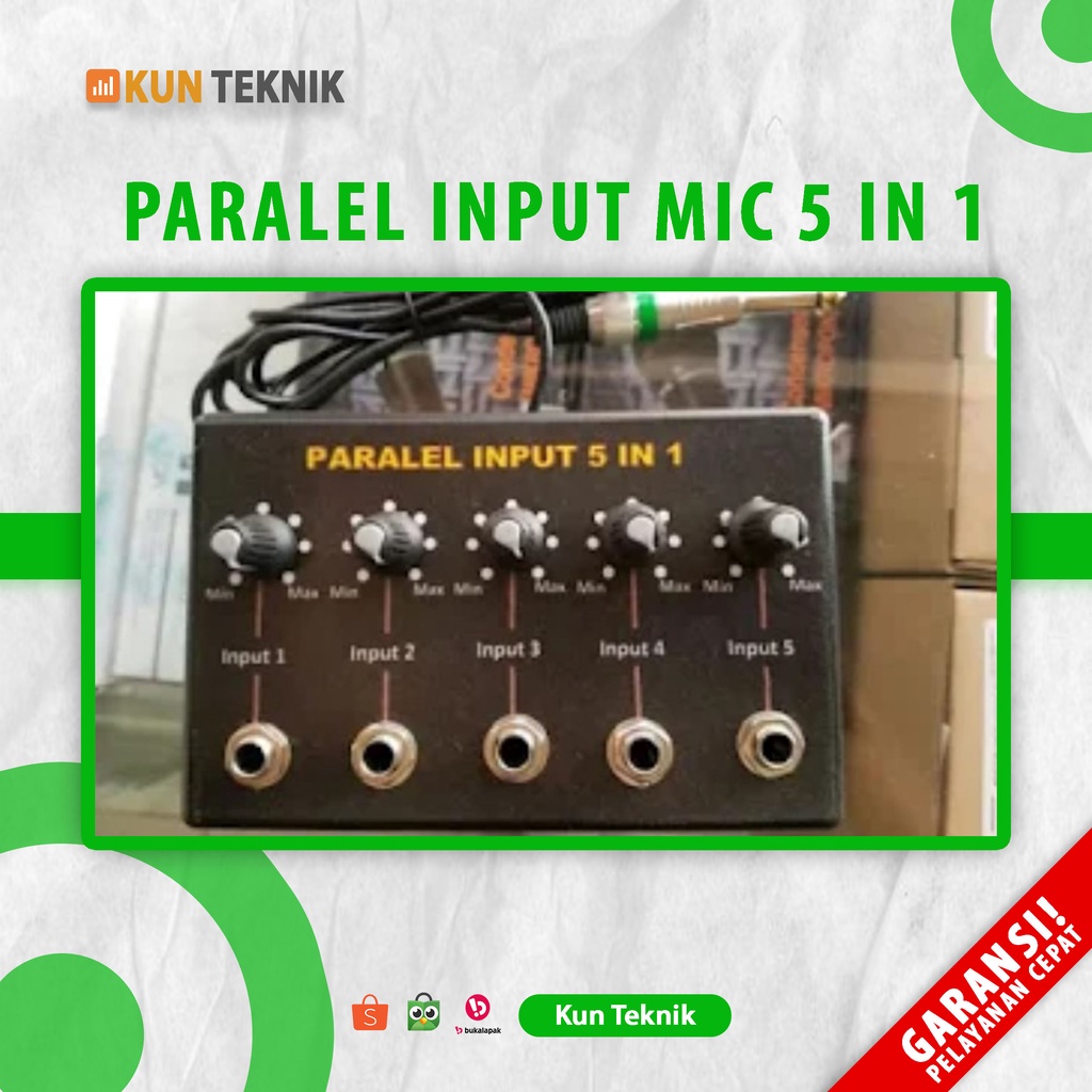 Paralel Input Tambahan Mic 5 In 1