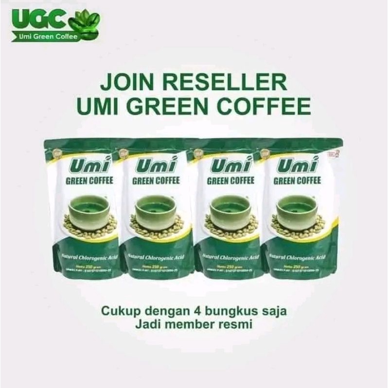 

Umi Green Coffee paket usaha 4 pack (reseller)
