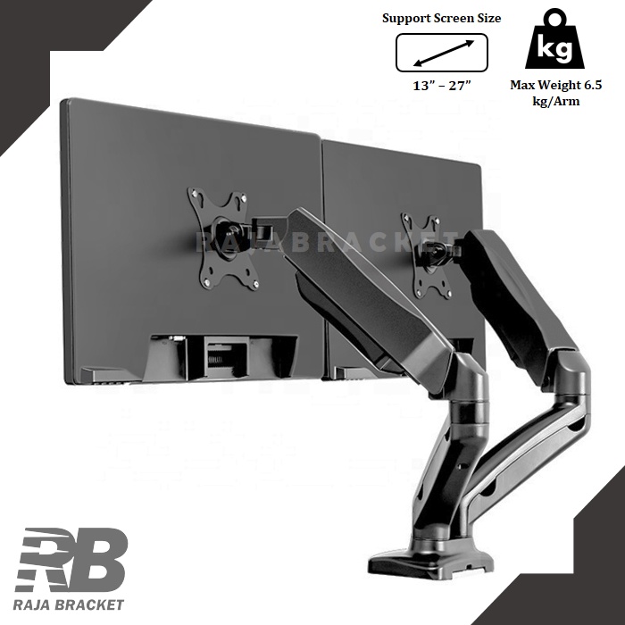 Bracket Monitor 22 24 27 inch, Bracket dual monitor 22 - 27 inch | Arm Pegas | Bracket monitor meja