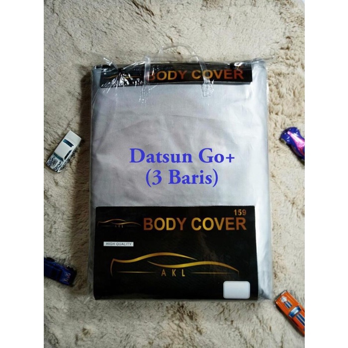 [BISA COD] Datsun Go 3 Baris Silver Coating Body Cover Mobil/Sarung Mobil / Perlengkapan Variasi Mob