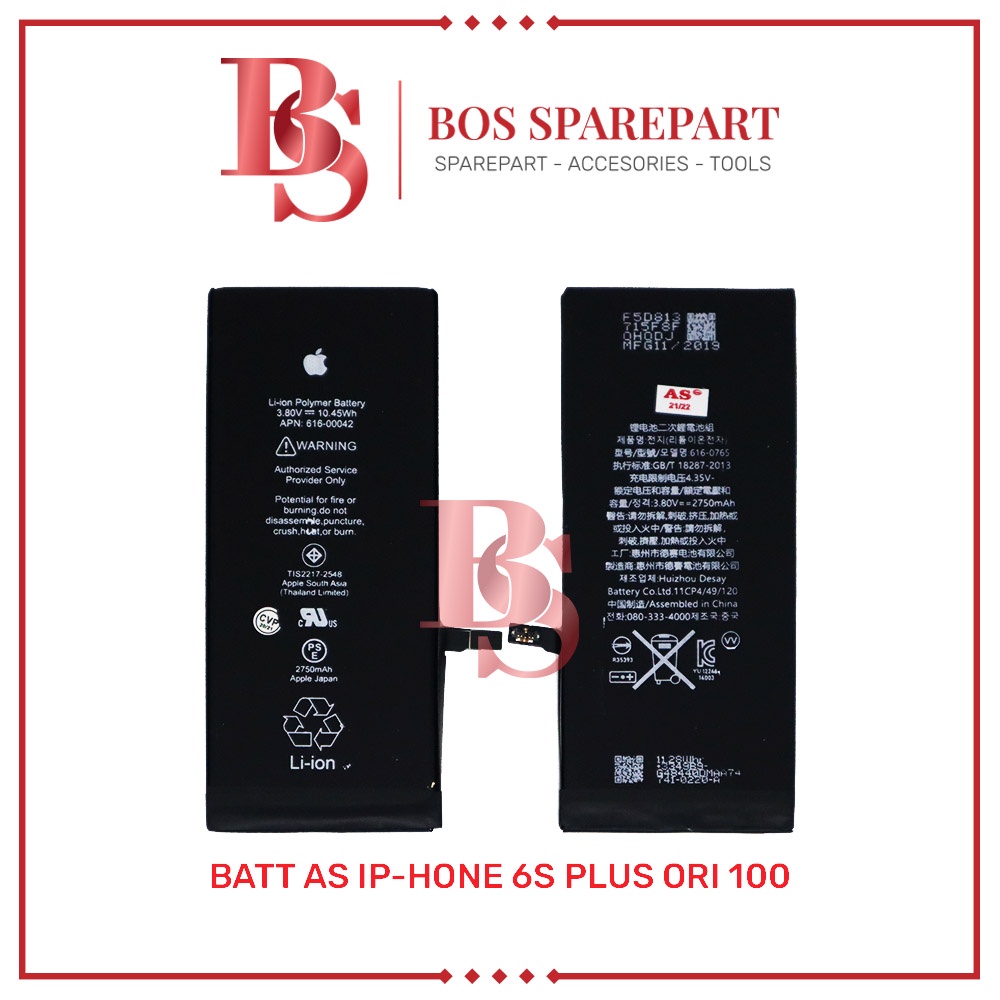 BATERAI AS 6S PLUS ORI 100 / BATTERY / BATRE