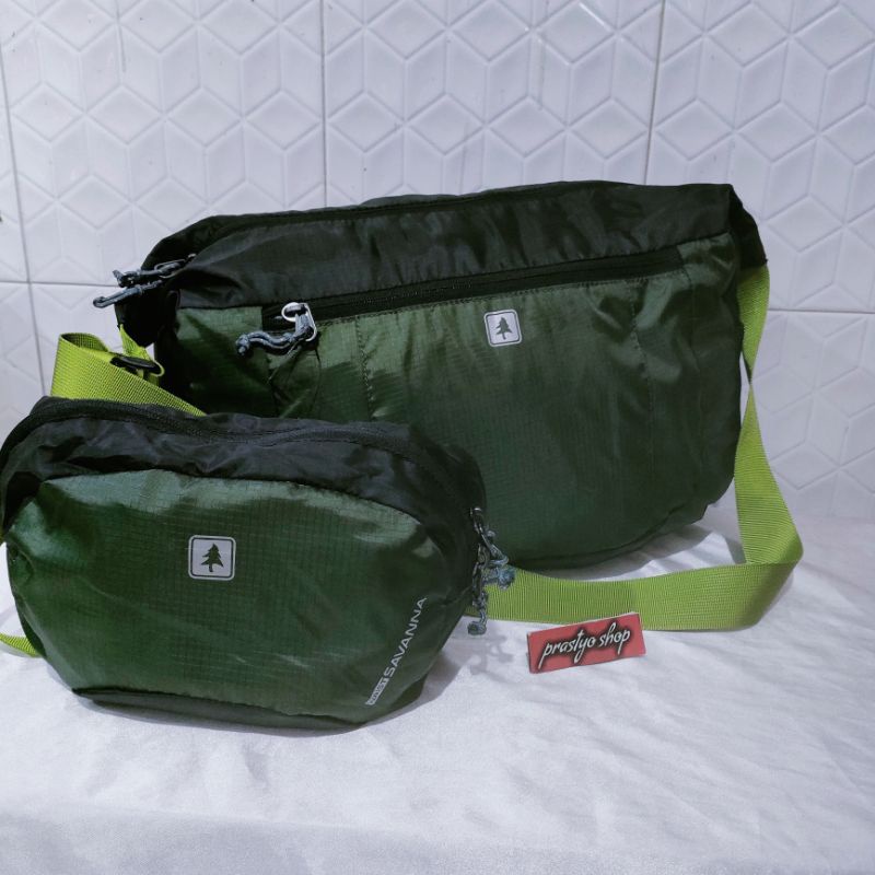 Tas selempang plus tas pinggang consina savana T25xP30xL10cm