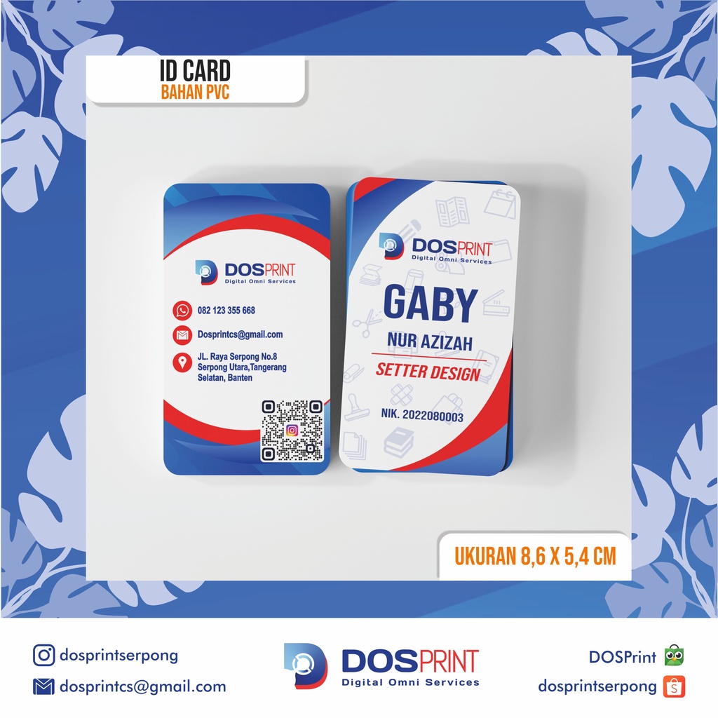 

DOSPrint - Cetak ID CARD (8,6x5,4 cm)