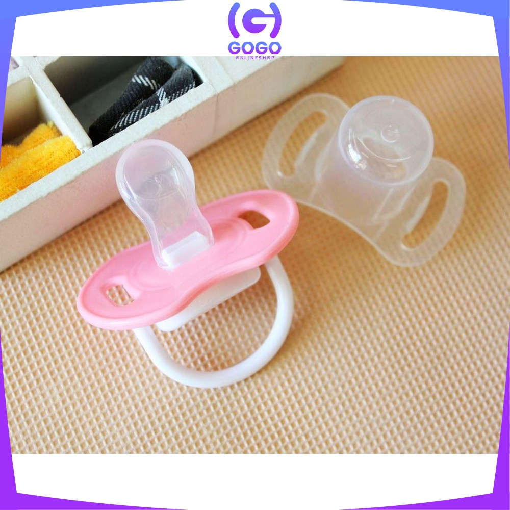 GOGI-C46 Empeng Bayi | Dot Bayi Bulat / Datar | Baby Pacifier / Soother | Kompeng Bayi Food Grade