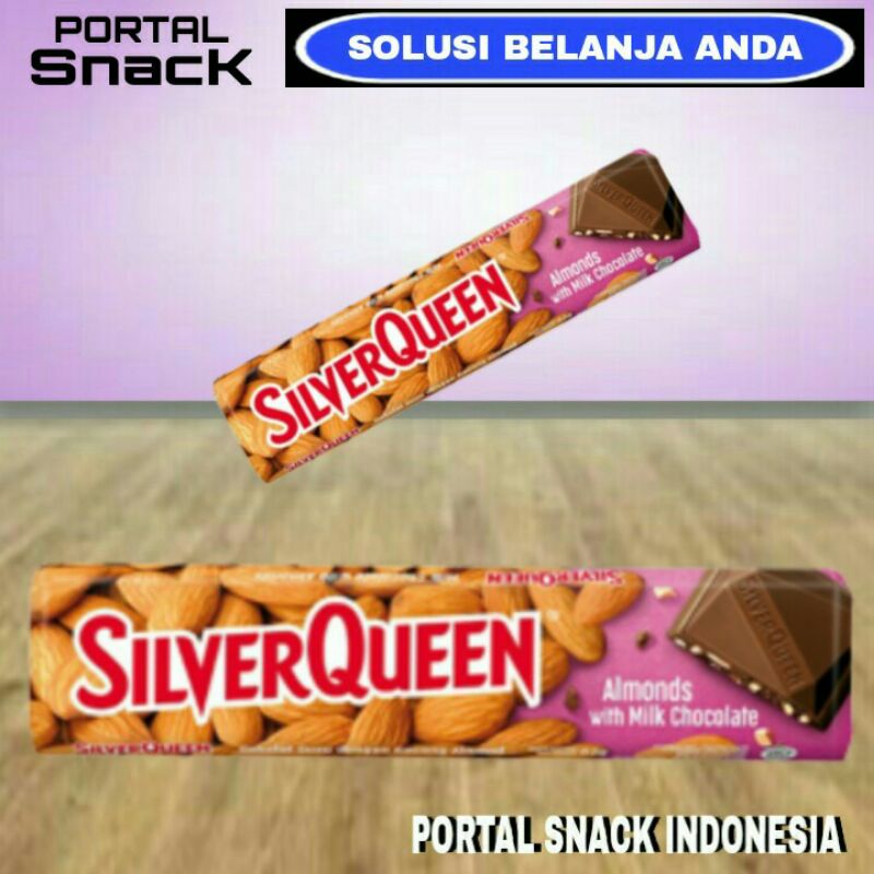 

SILVERQUEEN Milk chocolate almond 58 gram