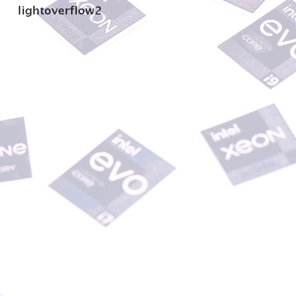 (lightoverflow2) Stiker Komputer Generasi 11 Ccore i9 EVO i7 i5 Win10