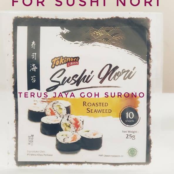 

BRANDS FESTIVAL Tokinori Sushi Nori kemasan runah tangga 10 pcs per pak !!!