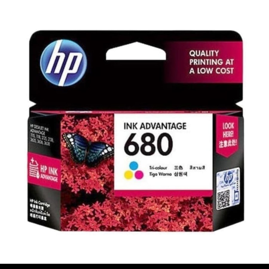 Catridge HP 680 Color Warna Original