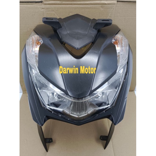 Tameng Reflektor Lampu depan Headlamp Sayap Kap tebeng Beat Street Led Deluxe Eco K1A Original hitam