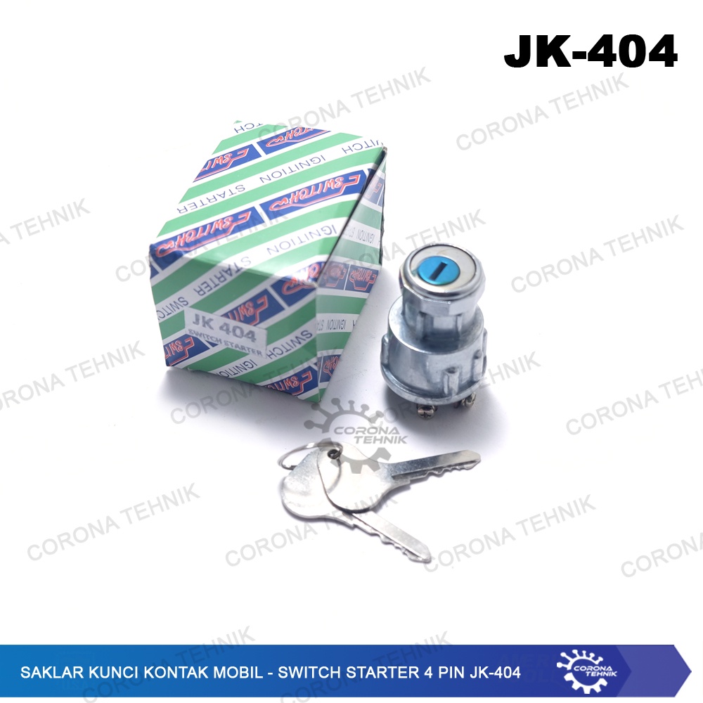 JK-404 - Saklar Kunci Kontak Mobil - Switch Starter 4 Pin