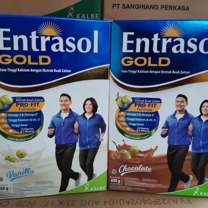 

[ COD ] entrasol gold 600gr vanilla/coklat