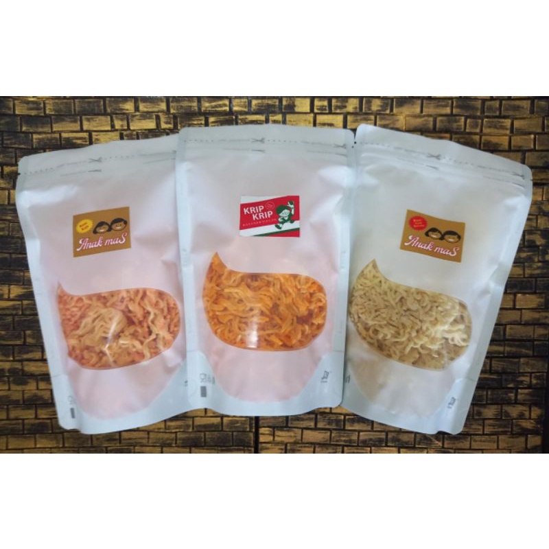 

SNACK MIE | KRIP-KRIP | MIE KRIP | ANAK MAS | MIE ANAK MAS | MIE KREMES | CAMILAN GURIH