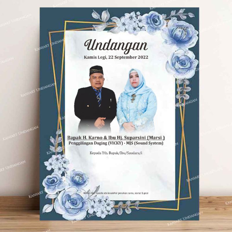 Undangan Orangtua Foto Pengantin, hajatan, Ulem ulem, Serat Ulem Pernikahan Desain Maliq 84