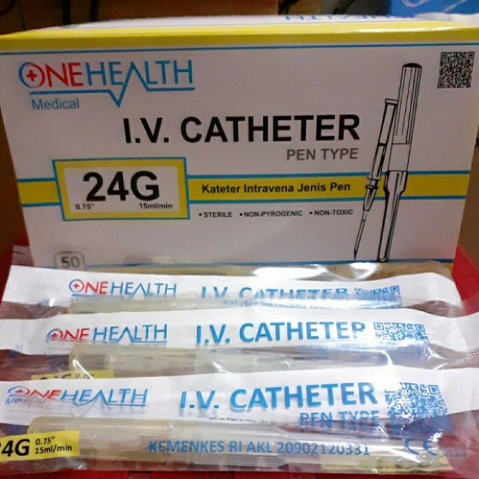 I.V. ONEHEALTH / HEALTCARE 22G &amp; 24G / Abbocath Satuan