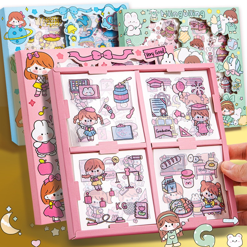 

ED - 20 LEMBAR - STICKER AESTHETIC DESIGN DIY / STICKER TUMBLER WATERPROOF / STICKER BUKU DIARY IMPORT