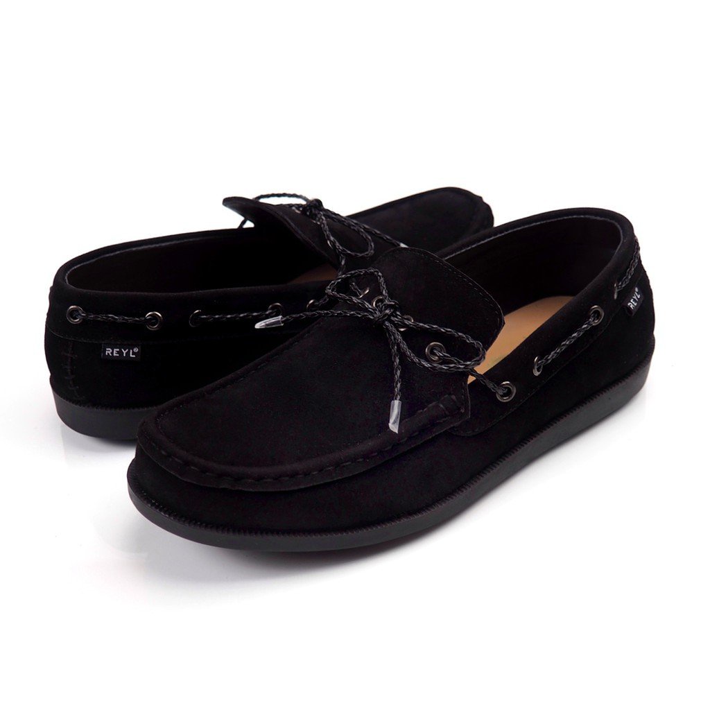 Sepatu kulit laki laki dewasa - Sepatu Casual REYLMAN LICK Black Series RLM