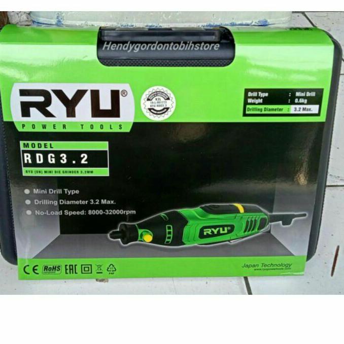 Sale Terbatas Mini die grinder RYU RDG3.2 / mini drill RDG 3.2 / mini grinder / mesin bor mini / bor