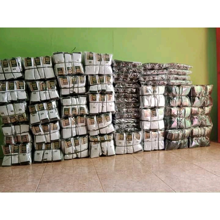 KAOS KAKI ANAK SEKOLAH SD SMP SMA PUTIH BAWAH HITAM