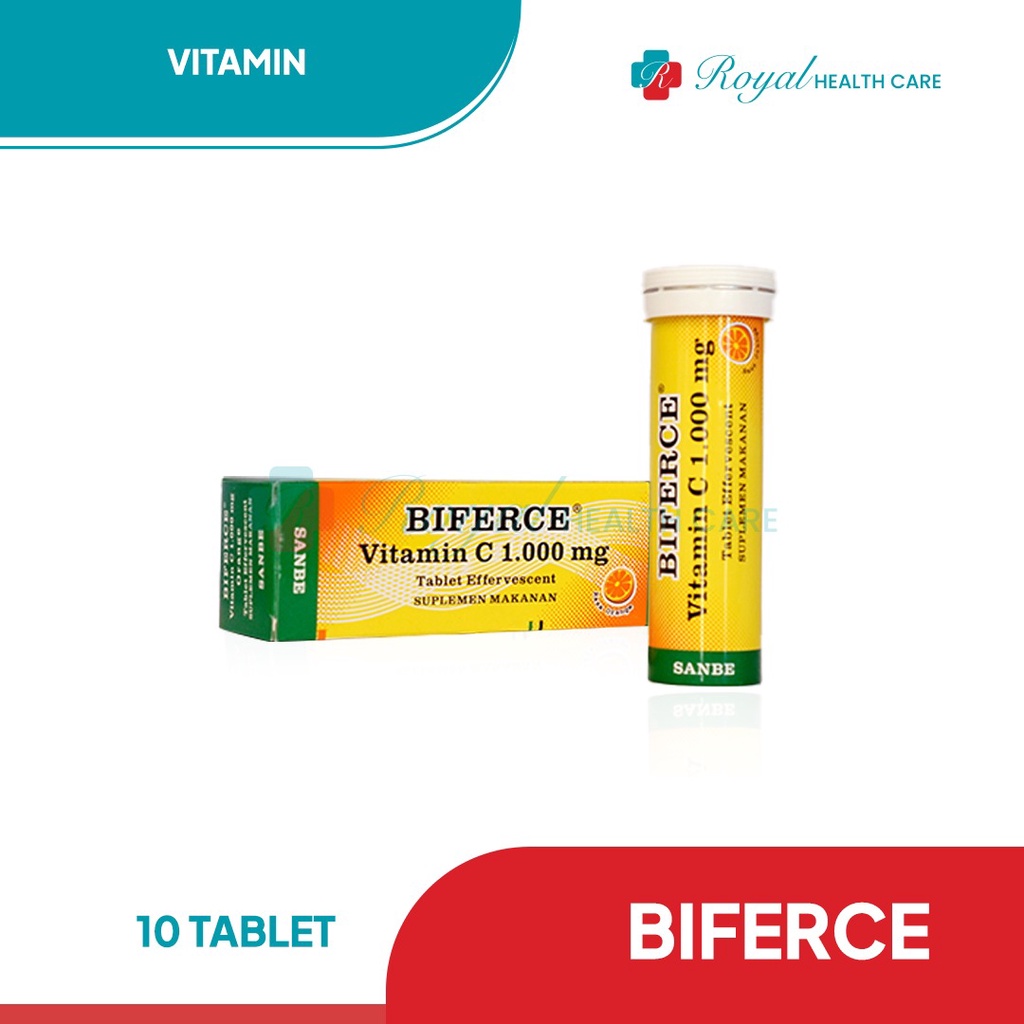 BIFERCE TUBE 10 TABLET Mengandung Vitamin C1000