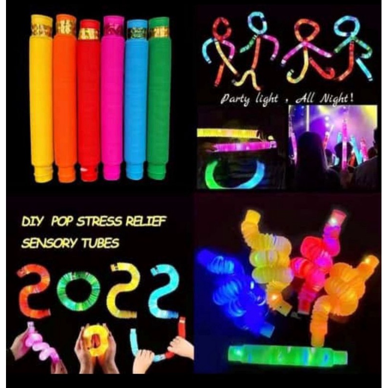 pipa selang LED / POP TUBES LED / MAINAN ANAK LED