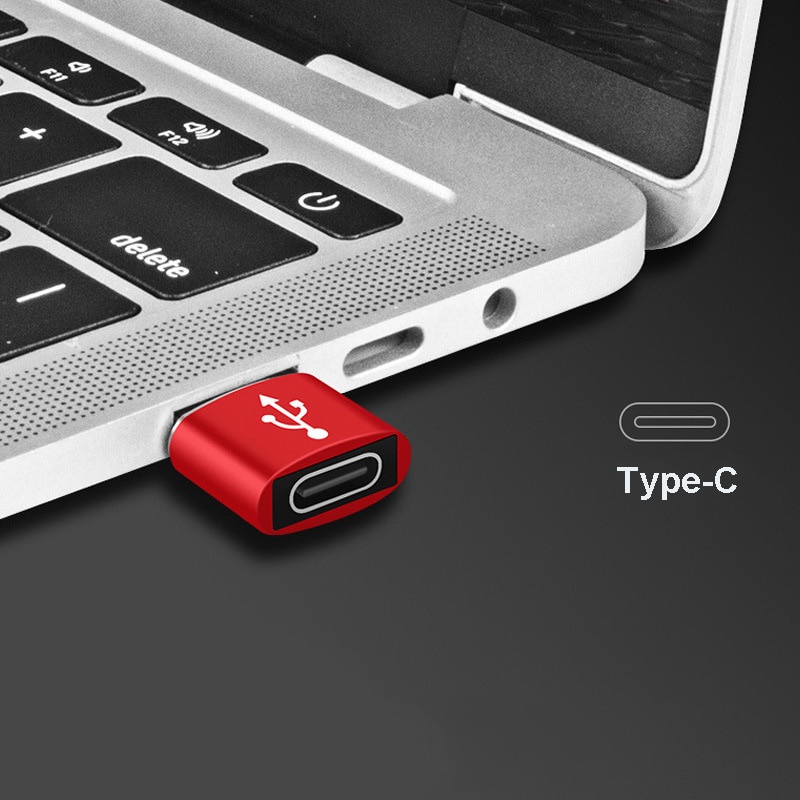 Adapter Converter USB OTG Male Ke Tipe-C Female Untuk Handphone / PC