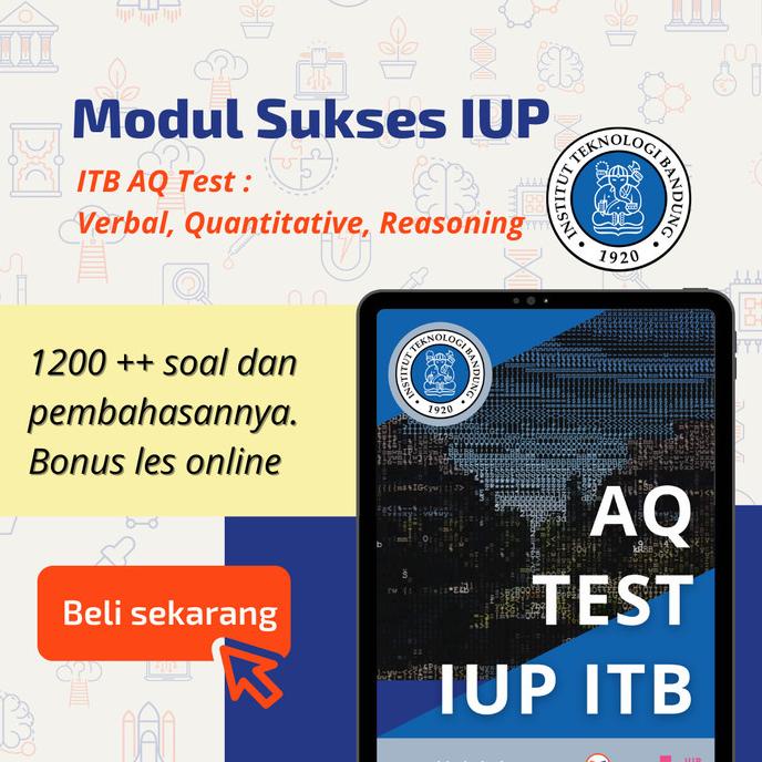 Ebook Softcopy Pdf Sukses Iup Itb Aq Test Kelas Internasional Itb