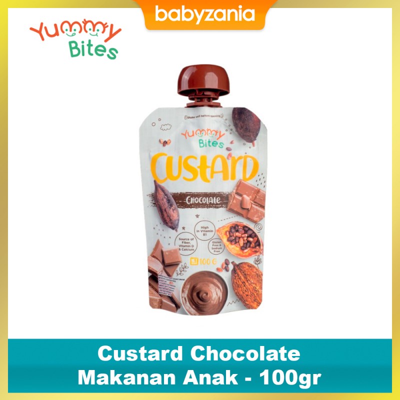 Yummy Bites Custard Chocolate Makanan Puree Anak Bayi - 100 gr