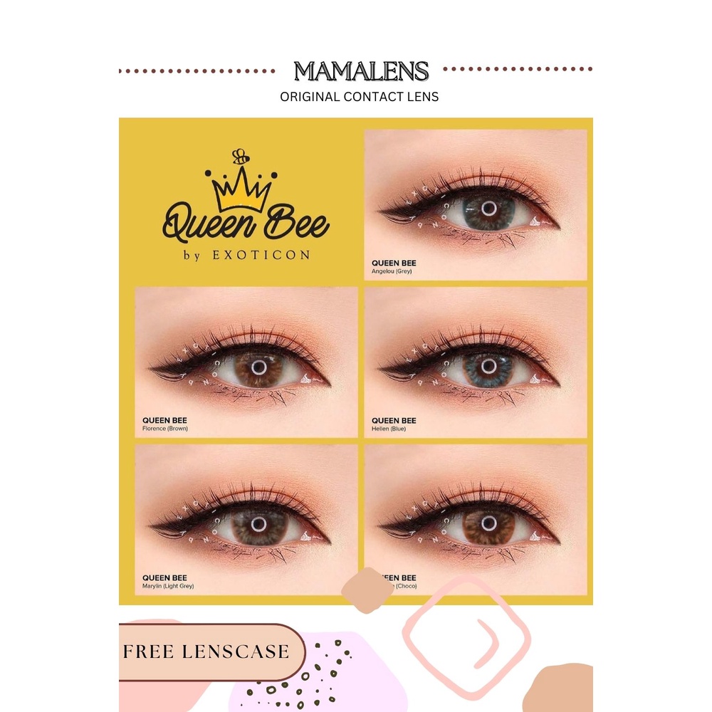 SOFTLENS X2 QUEEN BEE DIA 14.2MM NORMAL + FREE LENSCASE - MAMALENS