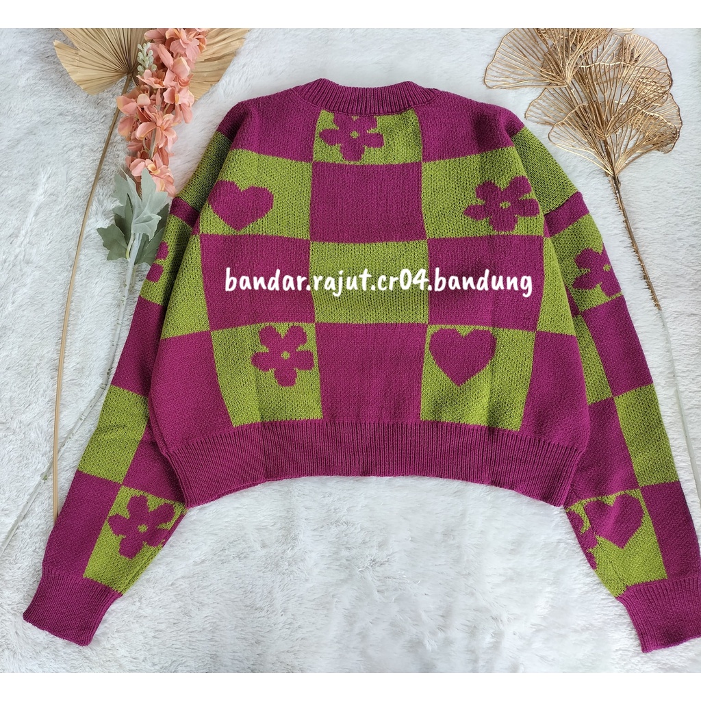 SWEATER CROP CINDY BRANDED 7 GATE