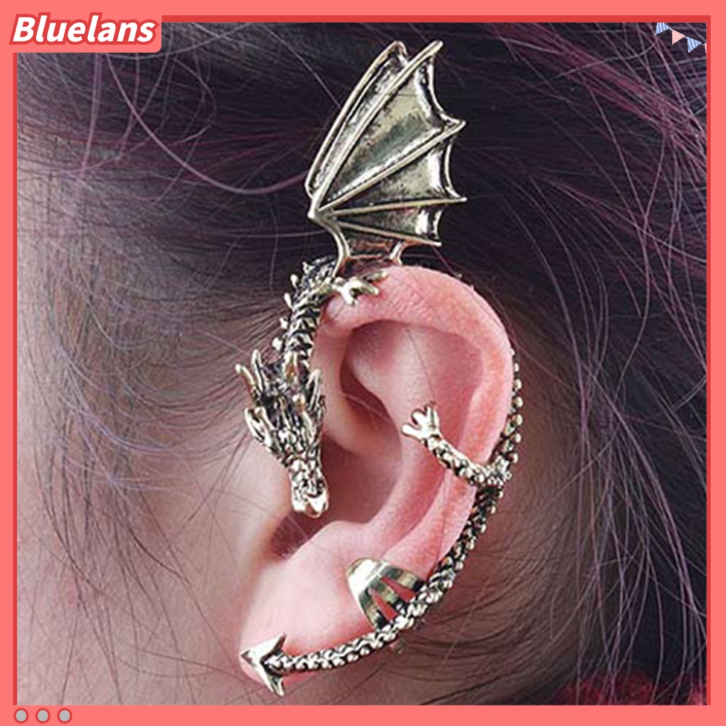 Bluelans 1Pc Ear Rings Durable Perfect Gift Convenient Carved Earrings Cuff Clips for Women