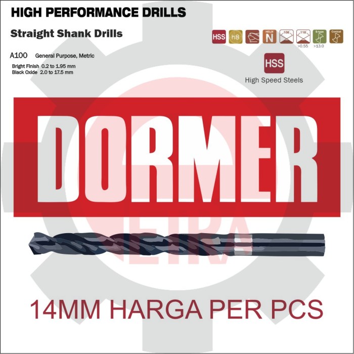 MATA BOR BESI DORMER 14 MM / MATABOR BESI DORMER 14MM ORIGINAL