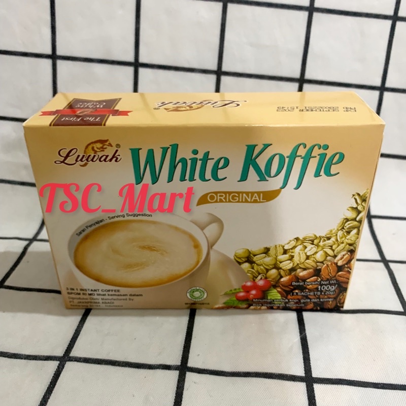 

Kopi Luwak White Koffie Original Box isi 5 sachet x 20gr/kopi original luwak kopi