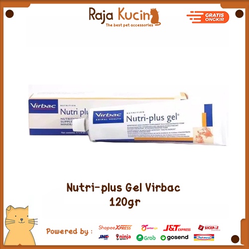 virbac nutri plus gel 120gr untuk kucing dan anjing