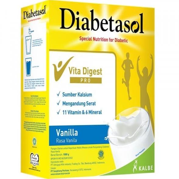 

[ COD ] Susu Diabetasol Vanila, 1000gr