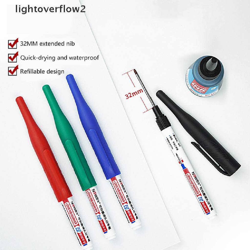 (lightoverflow2) 1pc Spidol Penanda Lubang Bor 32mm Multifungsi Untuk Dekorasi Kamar Mandi / Pekerjaan Kayu