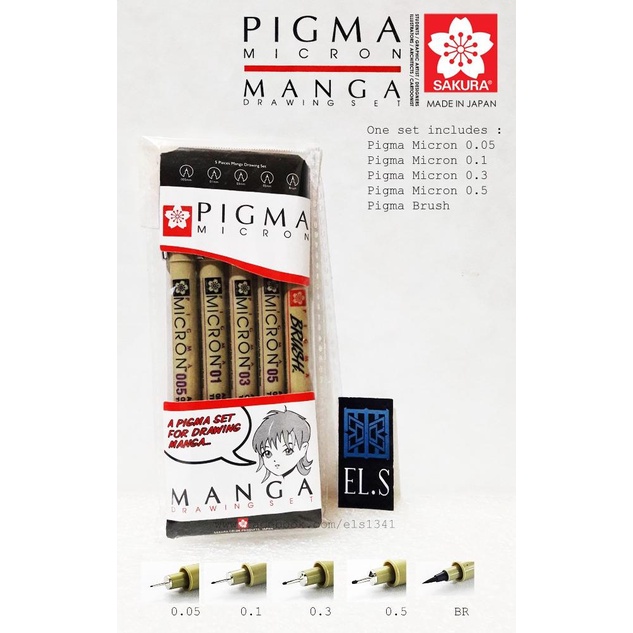 

Sakura Pigma Micron Manga Drawing Set